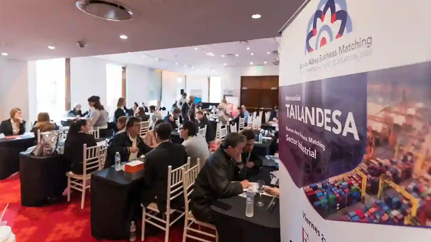 Hero image for DITP Buenos Aires Business Matching case study — Thailand-Argentina trade mission event organized by Apsis, 2023–2025.